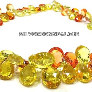AAAA+ Rare Yellow Sapphire Faceted Pear Beads Yellow Sapphire Beads Wholesale Sapphire Beads Briolettes Precious Gemstone Beads Sparkles. AAAA+ Rare Yellow Sapphire Faceted Pear Beads Yellow Sapphire Beads Wholesale Sapphire Beads Briolettes Precious Gemstone Beads Sparkles.