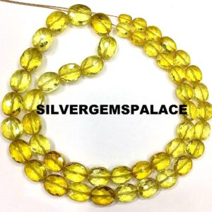 AAAA+ Rare Yellow Sapphire Faceted Ovals Beads Sapphire Oval Gemstone Beads Sapphire Gemstone Beads Strand Jewelry Making Oval Beads 18” AAAA+ Rare Yellow Sapphire Faceted Ovals Beads Sapphire Oval Gemstone Beads Sapphire Gemstone Beads Strand Jewelry Making Oval Beads 18”