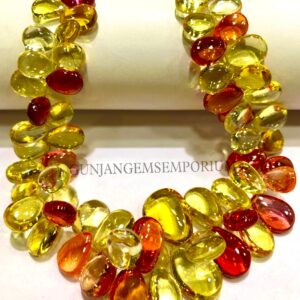 So Gorgeous~~aaa+ Songea Yellow Sapphire Peardrops Padparadscha Sapphire Smooth Almond Beads Sapphire Briolette Yellow Sapphire Necklace So Gorgeous~~aaa+ Songea Yellow Sapphire Peardrops Padparadscha Sapphire Smooth Almond Beads Sapphire Briolette Yellow Sapphire Necklace