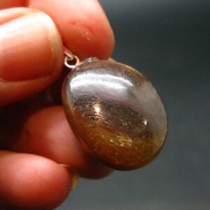 Yellow Sapphire Corundum Polished Crystal Silver Pendant From Sri Lanka - 1.4" - 40.0carats Yellow Sapphire Corundum Polished Crystal Silver Pendant From Sri Lanka - 1.4" - 40.0carats