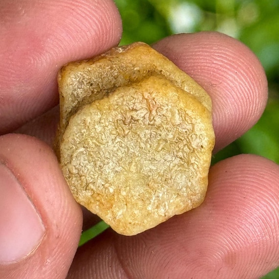 32.5 Carat Record Keeper Yellow Sapphire Rough Crystal, Natural Untreated Gemstone