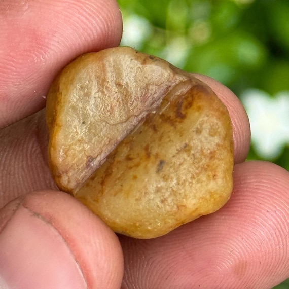43 Carat Yellow Sapphire Rough Crystal, Untreated Birthstone Gemstone