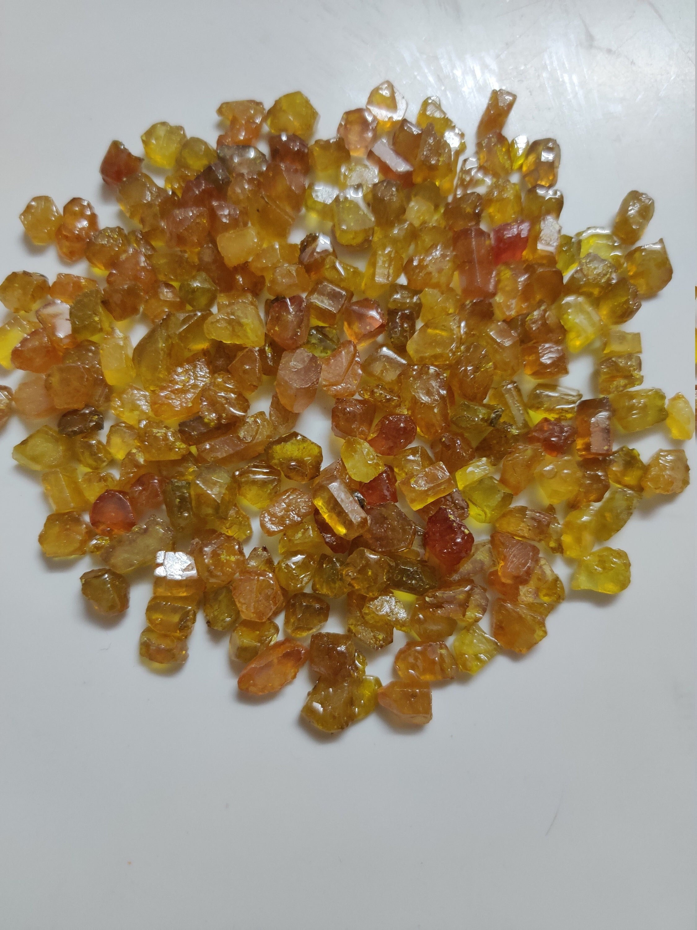 6 To 8 Mm Precious Yellow Sapphire Rough, Natural Yellow Sapphire Raw Material/yellow Sapphire Rough/sapphire Raw/15 Pieces Lot