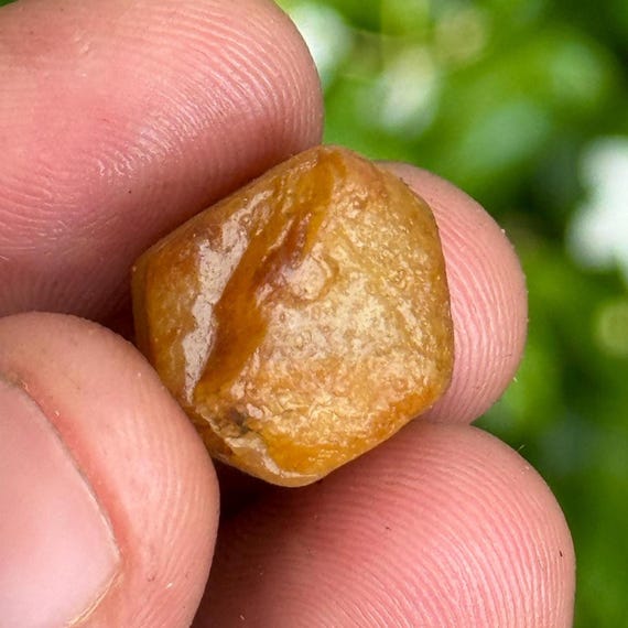 Record Keeper Yellow Sapphire Rough Crystal: 31.5 Carat Untreated Gemstone