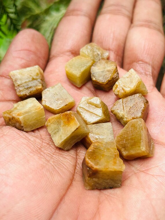 Record Keper Yellow Sapphire Rough Crystal Natural Untreated Sapphire Specimen Birthstone Gemstone. 310rt