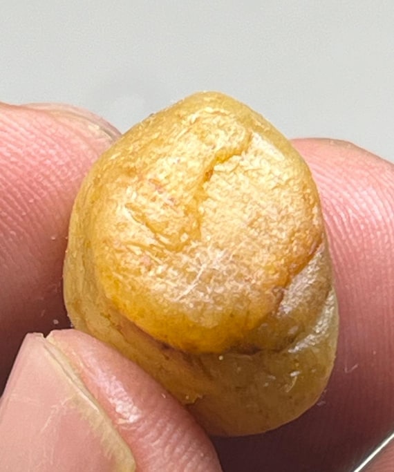 Record Keper Yellow Sapphire Rough Crystal Natural Untreated Sapphire Specimen Birthstone Gemstone.