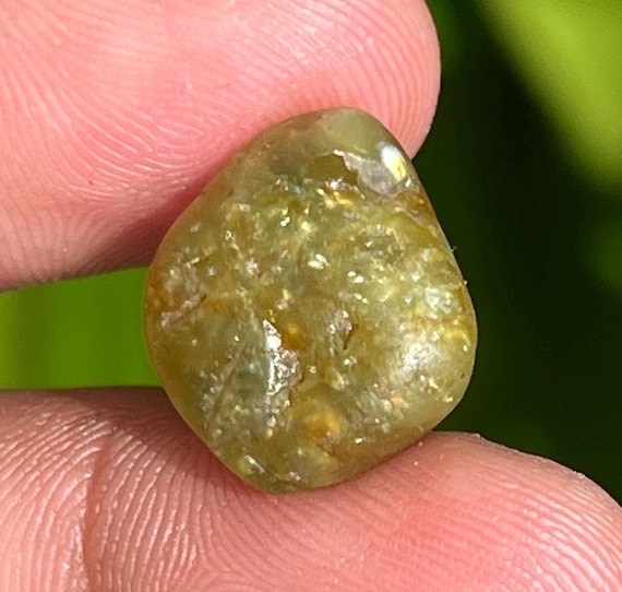 Raw Yellow Sapphire: Untreated September Birthstone, 11.85 Carat