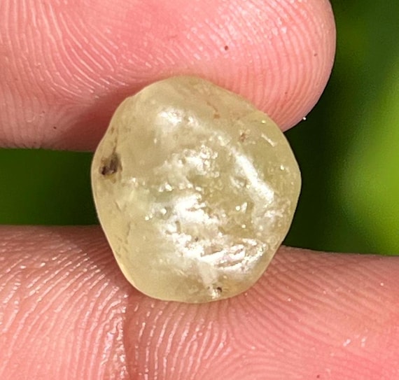 Raw Yellow Sapphire: Untreated September Birthstone, 8.05 Carat