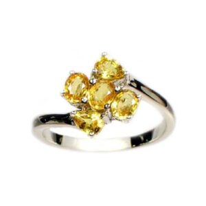 Bright Yellow Sapphire Ring Medieval Ecclesiastic Heaven Gemstone Antique 19th Century Gem Rare Sapphire Gemstone Pledge of Loyalty #58847