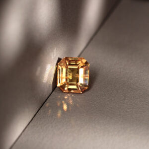 Natural Fancy Sapphire 1.00cts-orangish Yellow Sapphire Emerald Cut-untreated Yellow Sapphire-unique Color Sapphire Gem-custom Sapphire Ring