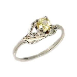 Platinum Yellow Sapphire Ring Saturn God of Abundance Gem Ancient Roman Amulet Sapphire Gemstone Antique Gemstone 19th Century Gem #55471