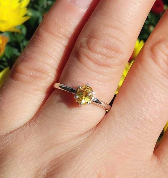 Yellow Sapphire Ring Pledge Of Purity Gemstone, Medieval Talisman 19th Century Antique Gemstone, Pope Innocent Gemstone Jewelry Gift #43893