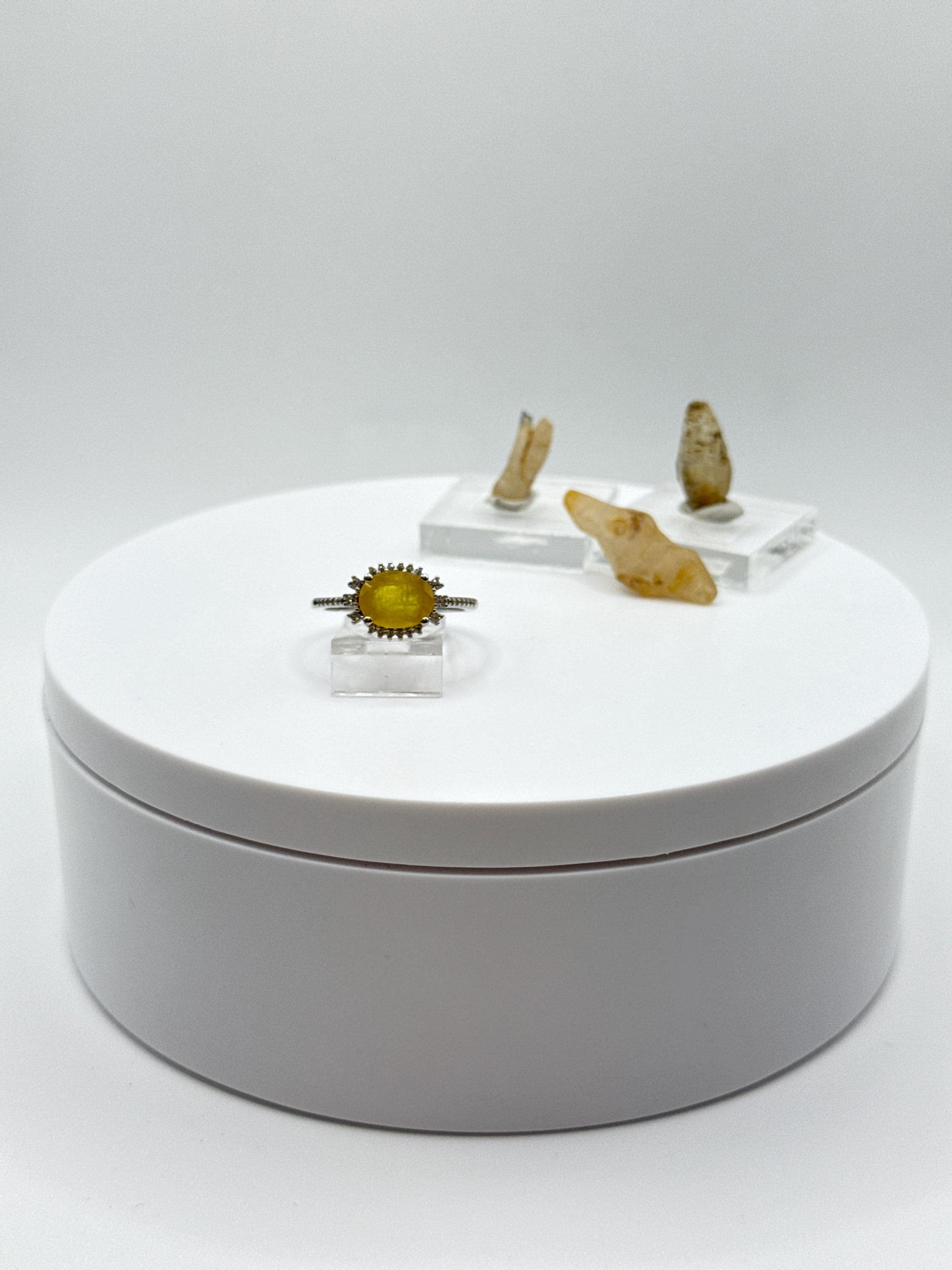 Sterling Silver Yellow Sapphire Ring | September Birthstone, Size 8 Sterling Silver Yellow Sapphire Ring | September Birthstone, Size 8