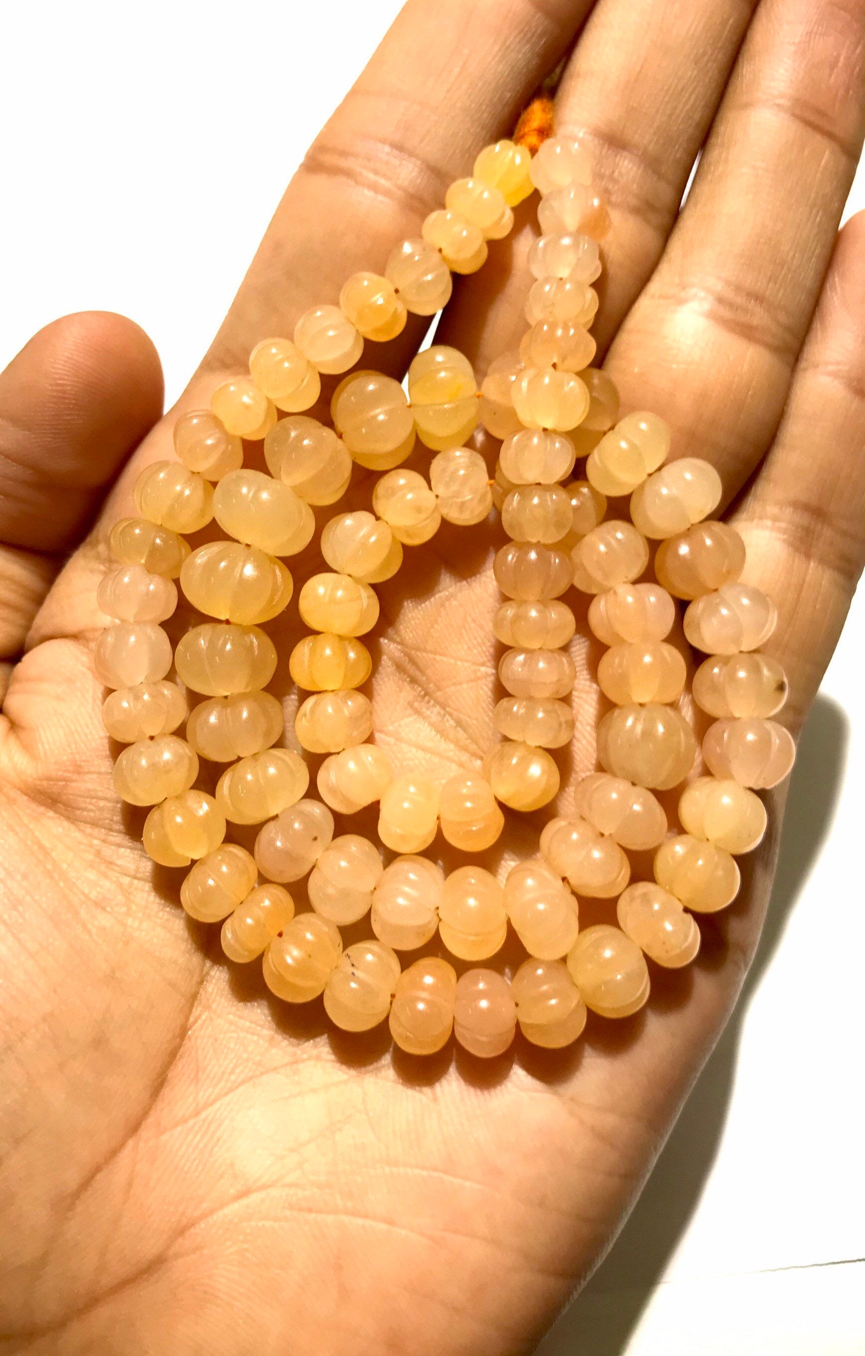 Aaa+ Rare~wonder Yellow Sapphire Gemstone Beads Yellow Sapphire Carved Melons Yellow Sapphire Pumpkin Beads Yellow Sapphire Carved Rondelles Aaa+ Rare~wonder Yellow Sapphire Gemstone Beads Yellow Sapphire Carved Melons Yellow Sapphire Pumpkin Beads Yellow Sapphire Carved Rondelles