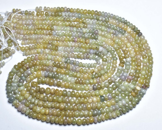 Dusty Yellow Sapphire Rondelle Beads Strand - 14 Inches,beautiful Natural Yellow Sapphire Smooth Rondelles,size Is 3.5- 4.5mm #2022 Dusty Yellow Sapphire Rondelle Beads Strand - 14 Inches,beautiful Natural Yellow Sapphire Smooth Rondelles,size Is 3.5- 4.5mm #2022