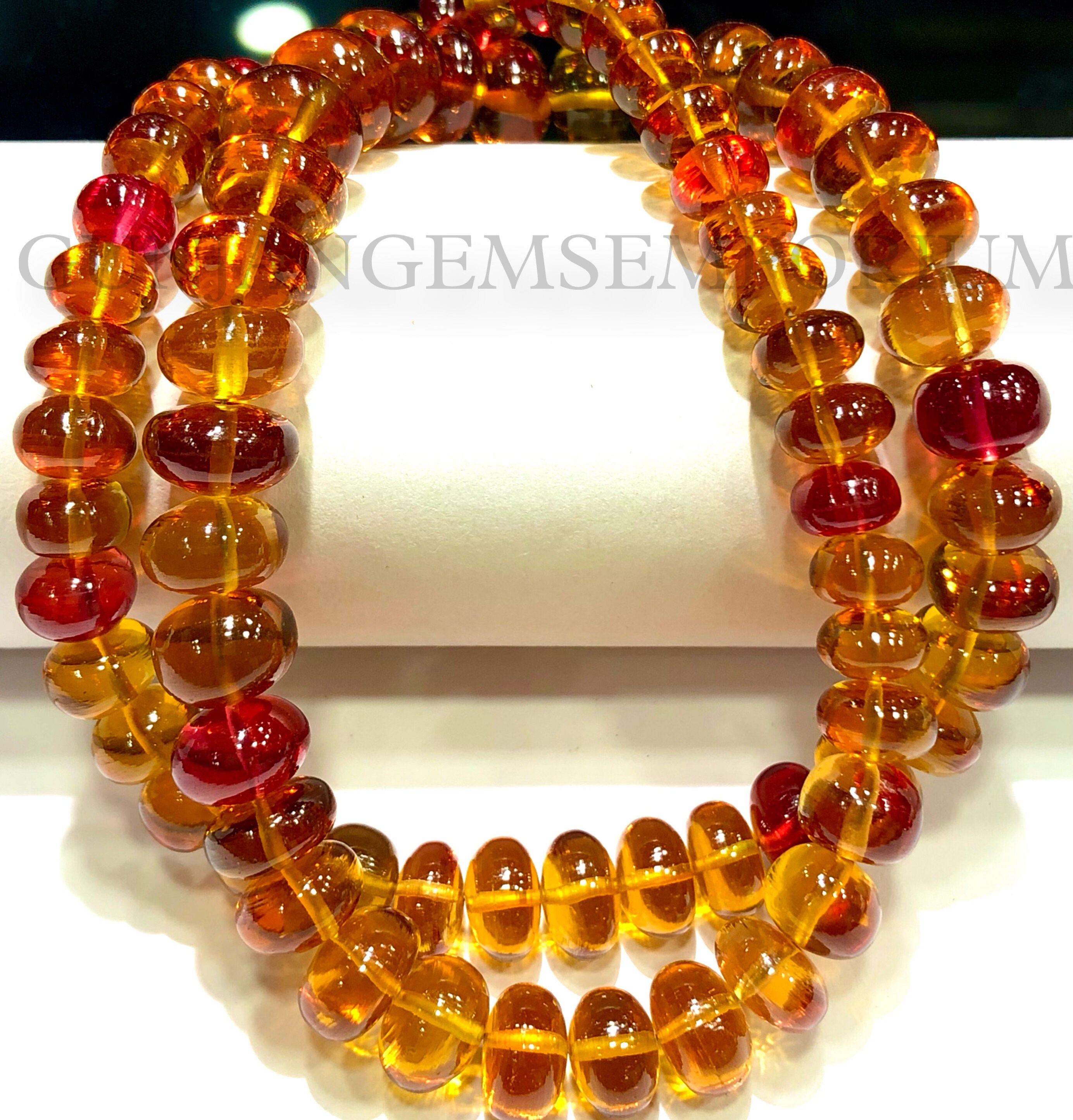 Padparadscha Yellow Sapphire Beads Aaaa++ Rarest~~ Padparadscha Sapphire Smooth Rondelle Beads Orange Sapphire Rondelle Sapphire Gemstone