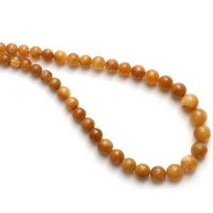 Yellow Sapphire Smooth Round Balls Beads, 4 Mm To 8 Mm, Plain Sapphire Round Beads, Sapphire Round Balls, 18 Inch Strand, Price Per Strand
