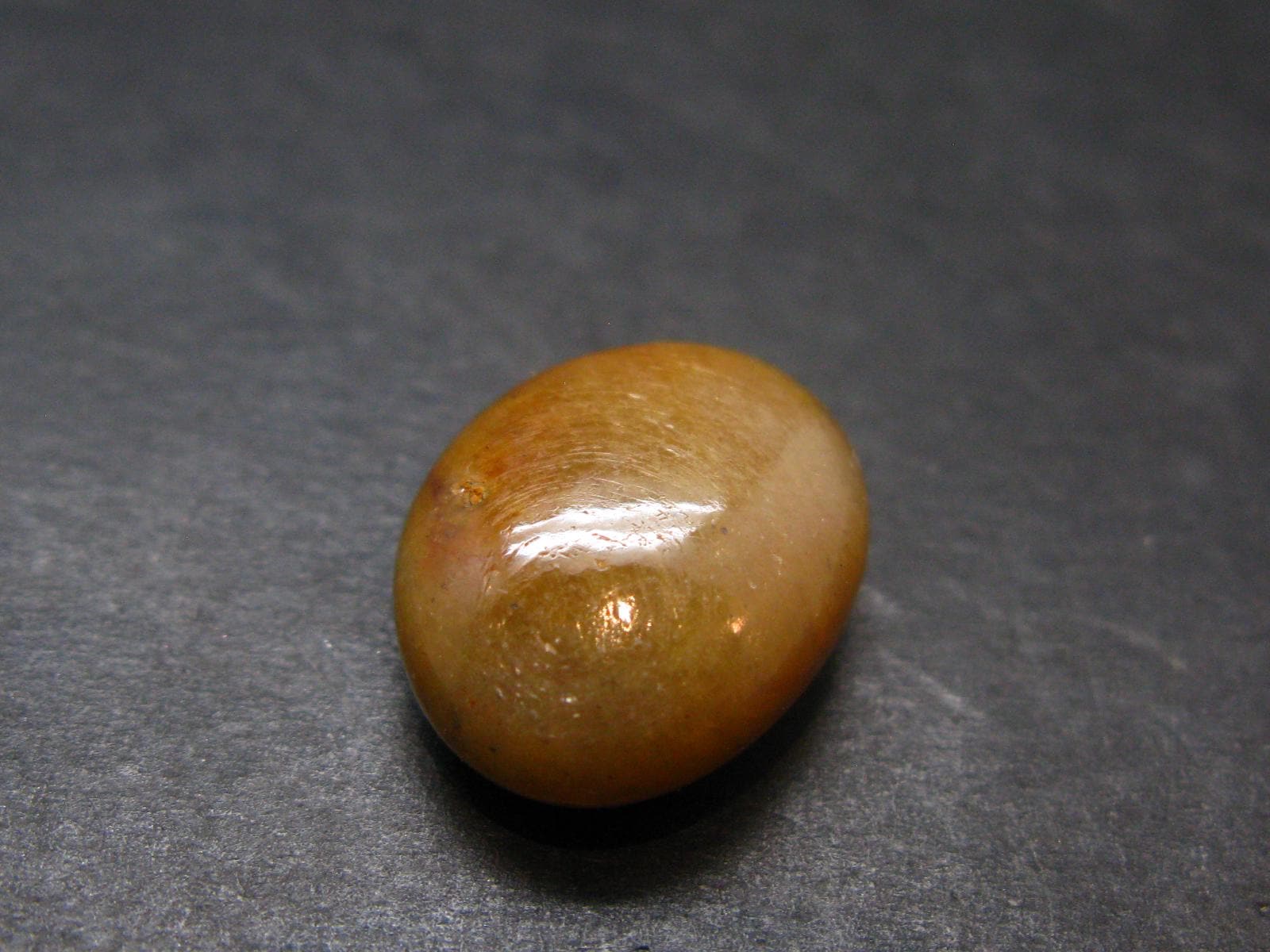 Tumbled Polished Gem Yellow Sapphire Corundum Crystal From Sri Lanka - 0.7" - 22.40 Carats