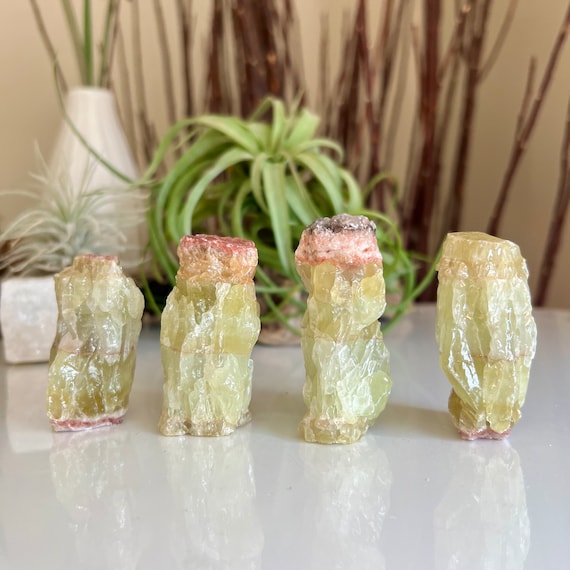 You Choose / Green Calcite Specimen / Raw Green Calcite / Self Standing