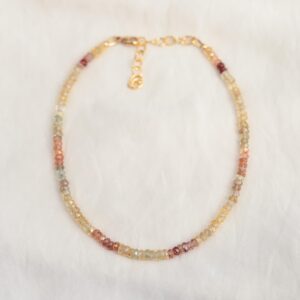 Zircon anklet | Beaded zircon ankle bracelet | women's gemstone anklet | delicate zircon anklet | gold filled anklet #0103 Zircon anklet | Beaded zircon ankle bracelet | women's gemstone anklet | delicate zircon anklet | gold filled anklet #0103