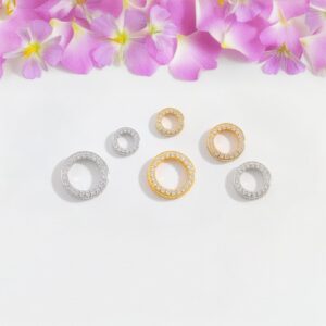 Zircon Frame Beads, Sterling Silver Charm, Spacer S925 Jewelry Diy Accessories, Handmade Decoration Bracelet Making Findings Zircon Frame Beads, Sterling Silver Charm, Spacer S925 Jewelry Diy Accessories, Handmade Decoration Bracelet Making Findings