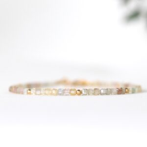 Natural Zircon Bracelet – Dainty 2mm Beaded December Birthstone Jewelry, Elegant Gold-Filled Bracelet, Perfect Gift for Her Natural Zircon Bracelet – Dainty 2mm Beaded December Birthstone Jewelry, Elegant Gold-Filled Bracelet, Perfect Gift for Her
