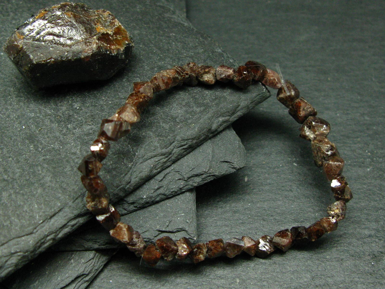 Rare Zircon Genuine Bracelet ~ 7 Inches ~ 6mm Crystal Beads