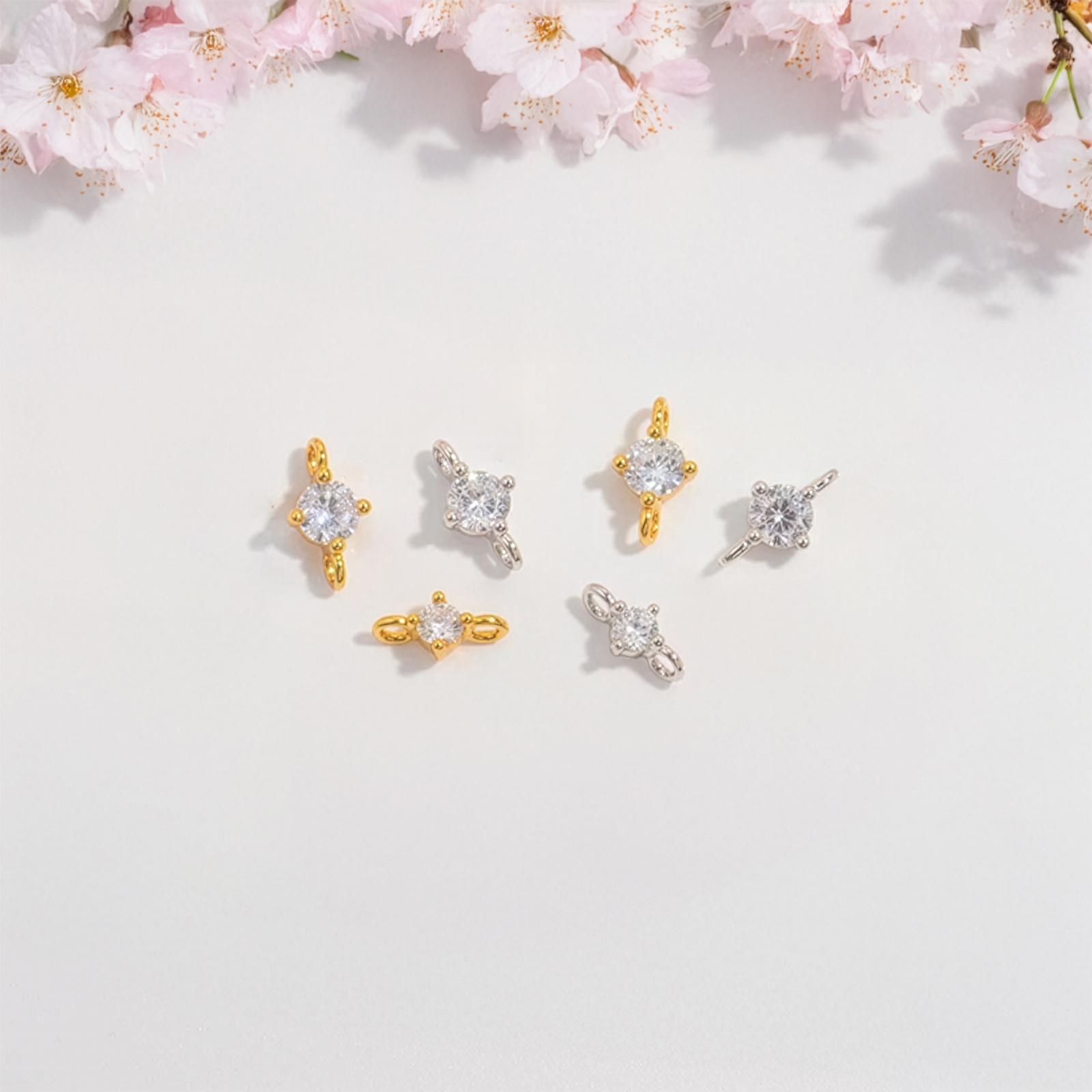 S925 Sterling Silver Zircon Buckle, Double Head Connector Clasp, Diy Jewelry Fastener, Gold Plated Lock, Bracelet Closure Link – 2pcs S925 Sterling Silver Zircon Buckle, Double Head Connector Clasp, Diy Jewelry Fastener, Gold Plated Lock, Bracelet Closure Link – 2pcs