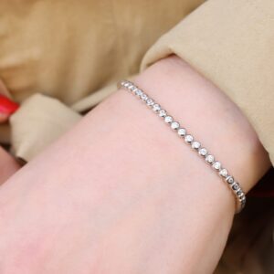 Silver Zircon Bracelet, Handmade Tennis Bracelet, Silver 925 Zİrcon Bracelet , Mothers Day Gift, Tennis Silver Bracelet, Gift For Her Silver Zircon Bracelet, Handmade Tennis Bracelet, Silver 925 Zİrcon Bracelet , Mothers Day Gift, Tennis Silver Bracelet, Gift For Her