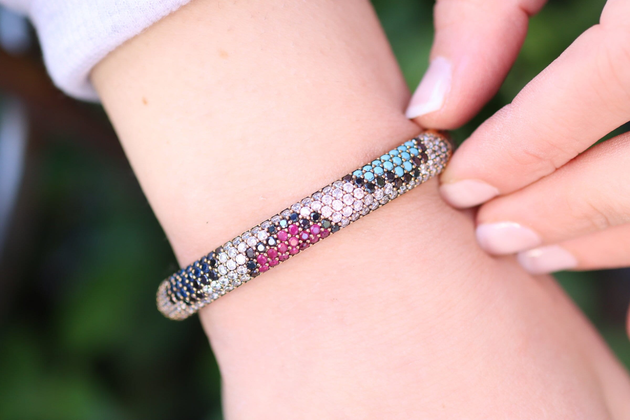 Silver Mix Bracelet, Bangle, Cuff, Zircon Silver Handmade Bracelet, Zircon Jewelry, Womens Silver Bracelet, Ladies Silver Bracelet, Gift Silver Mix Bracelet, Bangle, Cuff, Zircon Silver Handmade Bracelet, Zircon Jewelry, Womens Silver Bracelet, Ladies Silver Bracelet, Gift