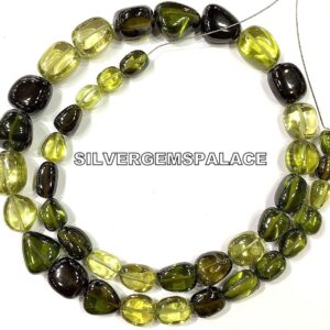 Extremely Beautiful~Green Zircon Smooth Nuggets Beads Polished Nuggets Beads Multi Nuggets Beads Strand Sparkle Beads 19 Inches Strand.