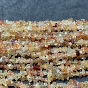 Natural Zircon Smooth Uncut Chips Nuggets Beads, Gemstone Beads, Rough Stone, 34 Inch Beads Strand For Jewelry