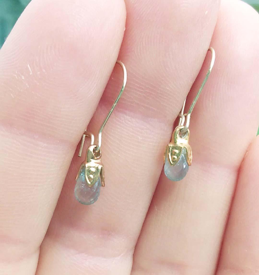 Blue Zircon Earrings Natural Zircon Briolettes 19th Century Gem Antique Gemstone Zircon Dangles Gem Of Ancient Ceylon 14kt Gold Fill #56929 Blue Zircon Earrings Natural Zircon Briolettes 19th Century Gem Antique Gemstone Zircon Dangles Gem Of Ancient Ceylon 14kt Gold Fill #56929