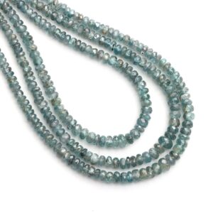 Blue Zircon Faceted Rondelle Beads, 3 To 6mm, Zircon Jewelry Making Beads, 18 Inches Full Strand, Price Per Strand Blue Zircon Faceted Rondelle Beads, 3 To 6mm, Zircon Jewelry Making Beads, 18 Inches Full Strand, Price Per Strand