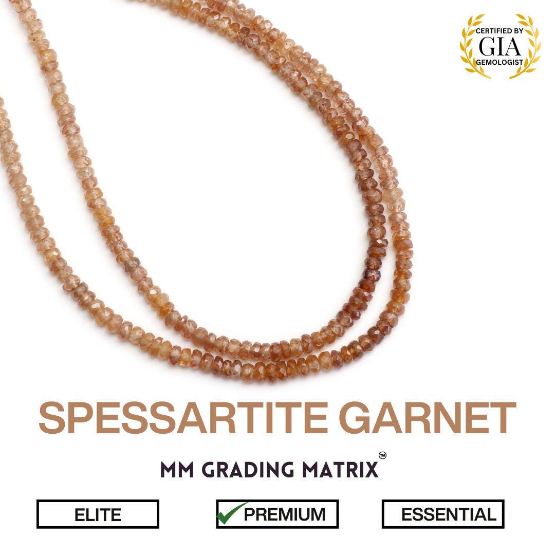 Natural Brown Zircon Faceted Rondelle Beads, 3 Mm - 4.5 Mm, Brown Zircon Faceted Beads, Zircon Gemstone Beads For Jewelry Making, Strand 18"