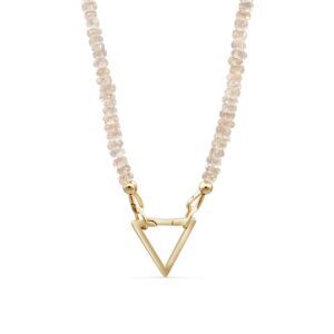 14K GOLD Zircon necklace | AAA+ zircon necklace | beaded zircon jewelry | [ENZM1983] natural zircon beaded necklace for women W