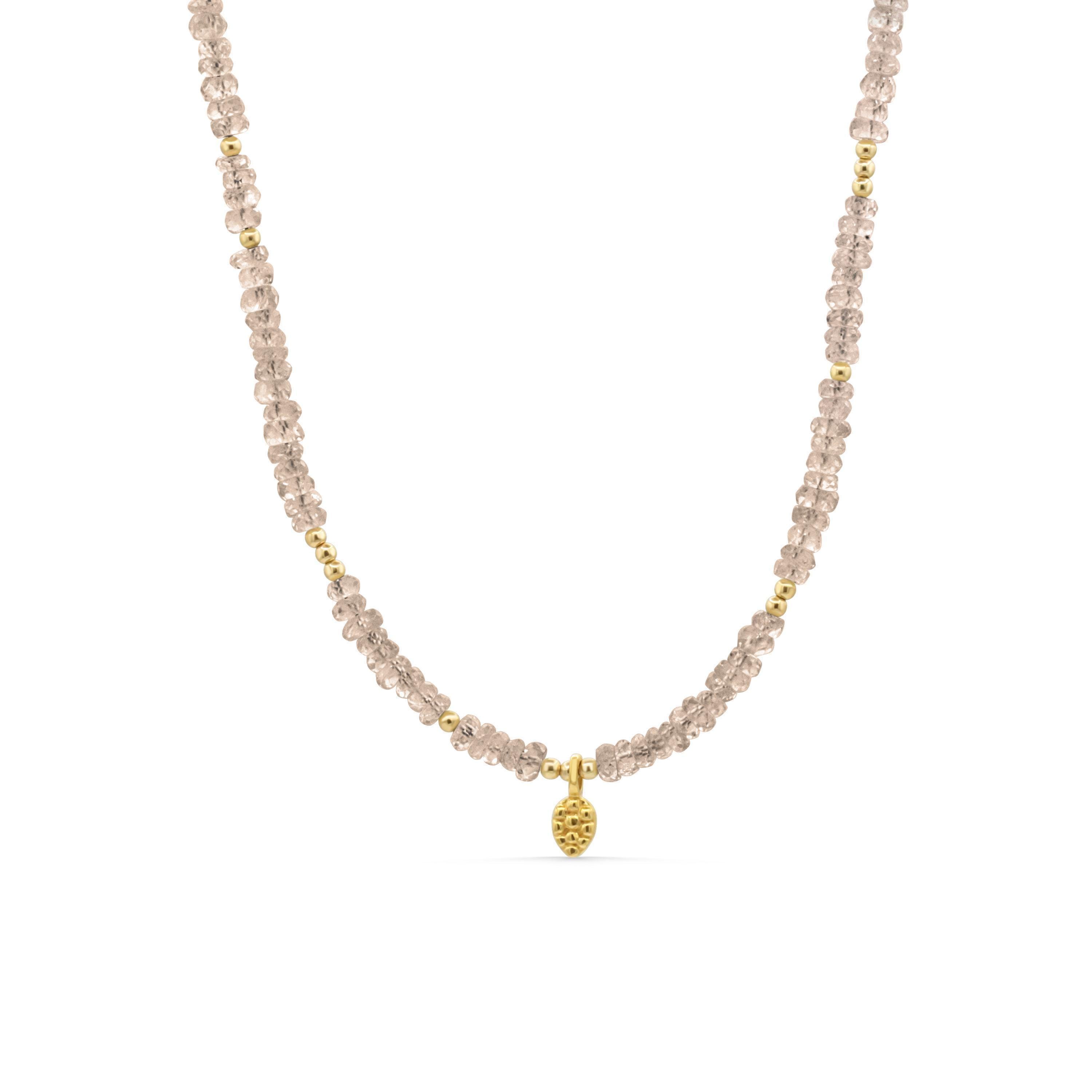 Zircon Necklace | Aaa+ Zircon Necklace | Beaded Zircon Jewelry [enzp1505] Natural Zircon Beaded Necklace For Women