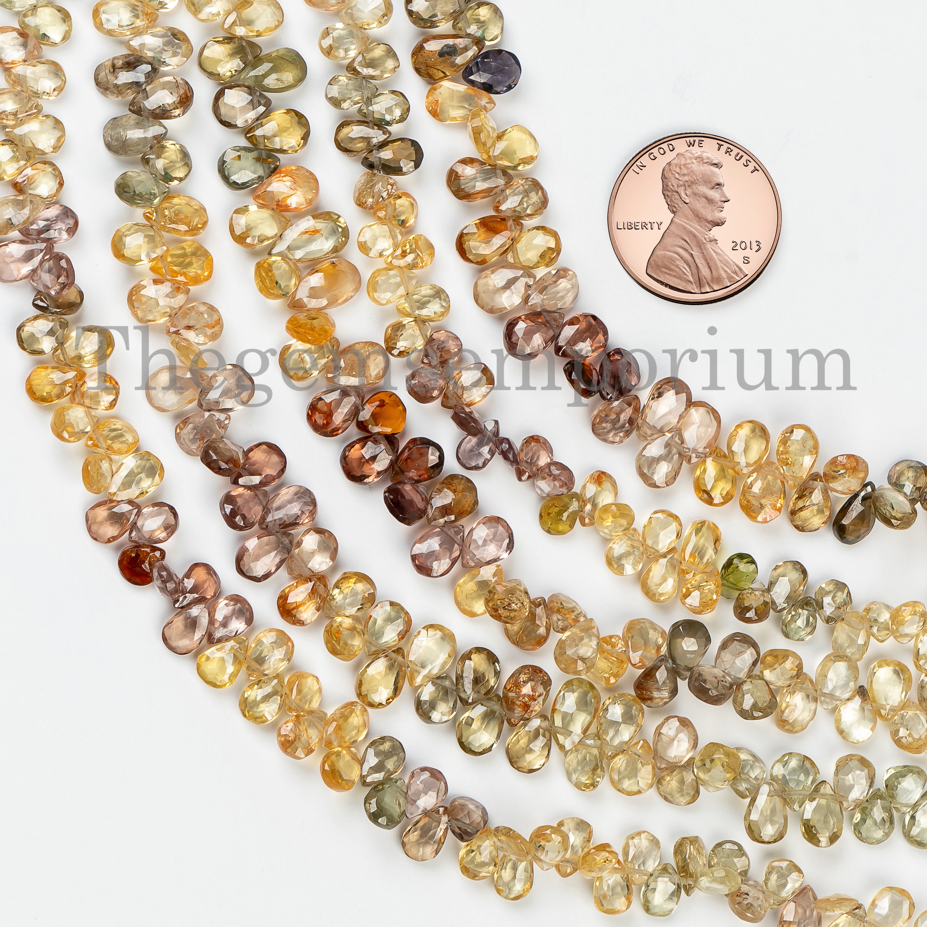 Aaa Quality Brown Zircon Faceted Pear Beads Briolettes, Brown Zircon Beads, Brown Zircon Faceted Beads, Brown Zircon Pear Beads