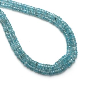 Blue Zircon Faceted Coin Beads, 3 Mm To 6 Mm, Blue Zircon Wheels, Zircon Jewelry Making Gemstone Beads, 8 Inch / 16 Inch Full Strand Blue Zircon Faceted Coin Beads, 3 Mm To 6 Mm, Blue Zircon Wheels, Zircon Jewelry Making Gemstone Beads, 8 Inch / 16 Inch Full Strand