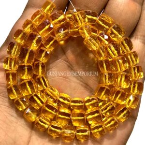 Dark Yellow Zircon Beads AAAA++ BEAUTIFUL~~Zircon Faceted Cube Beads Natural Zircon Square Beads Faceted Zircon Gemstone Beads Jewelry Rare