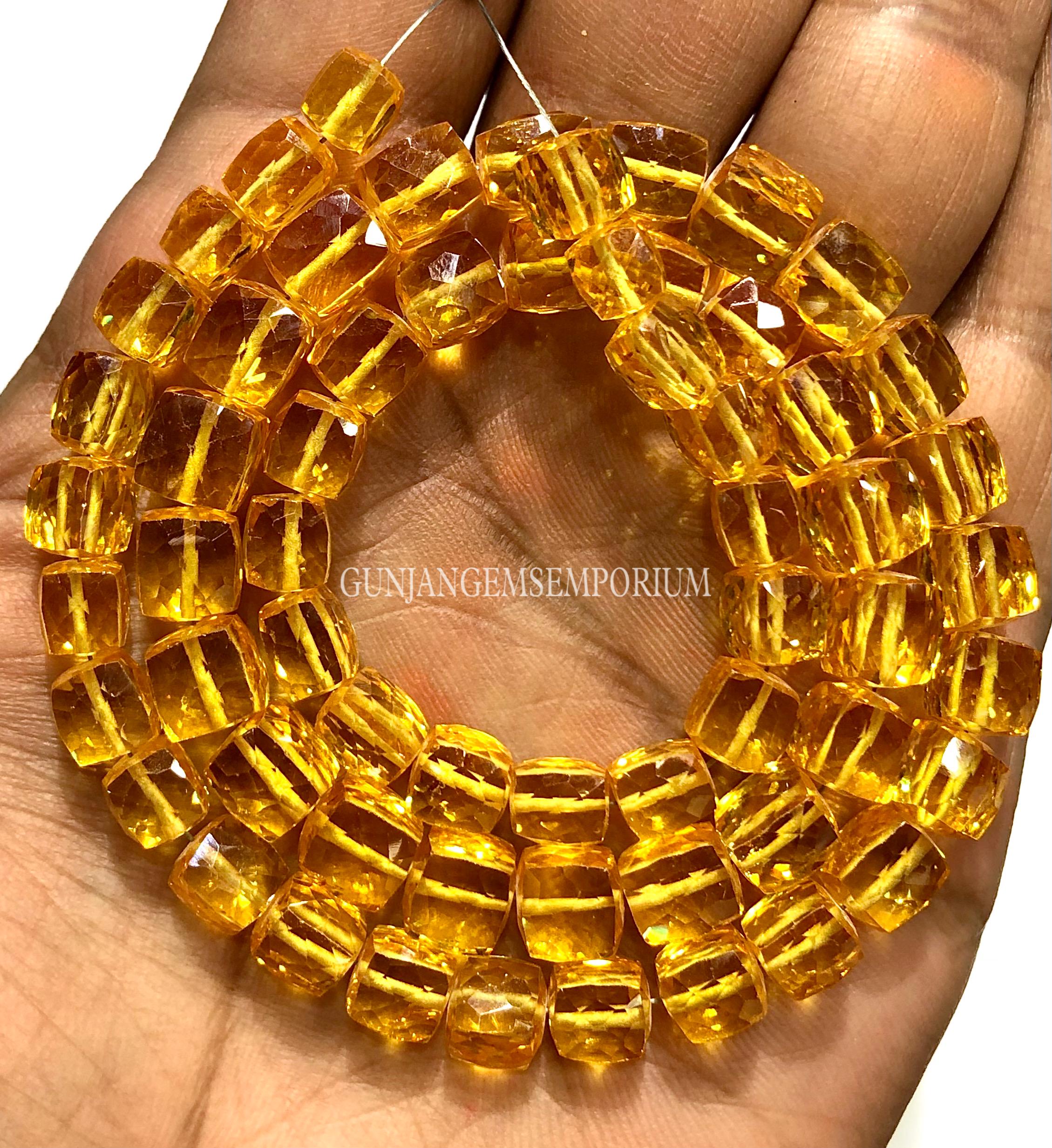 Dark Yellow Zircon Beads Aaaa++ Beautiful~~zircon Faceted Cube Beads Natural Zircon Square Beads Faceted Zircon Gemstone Beads Jewelry Rare