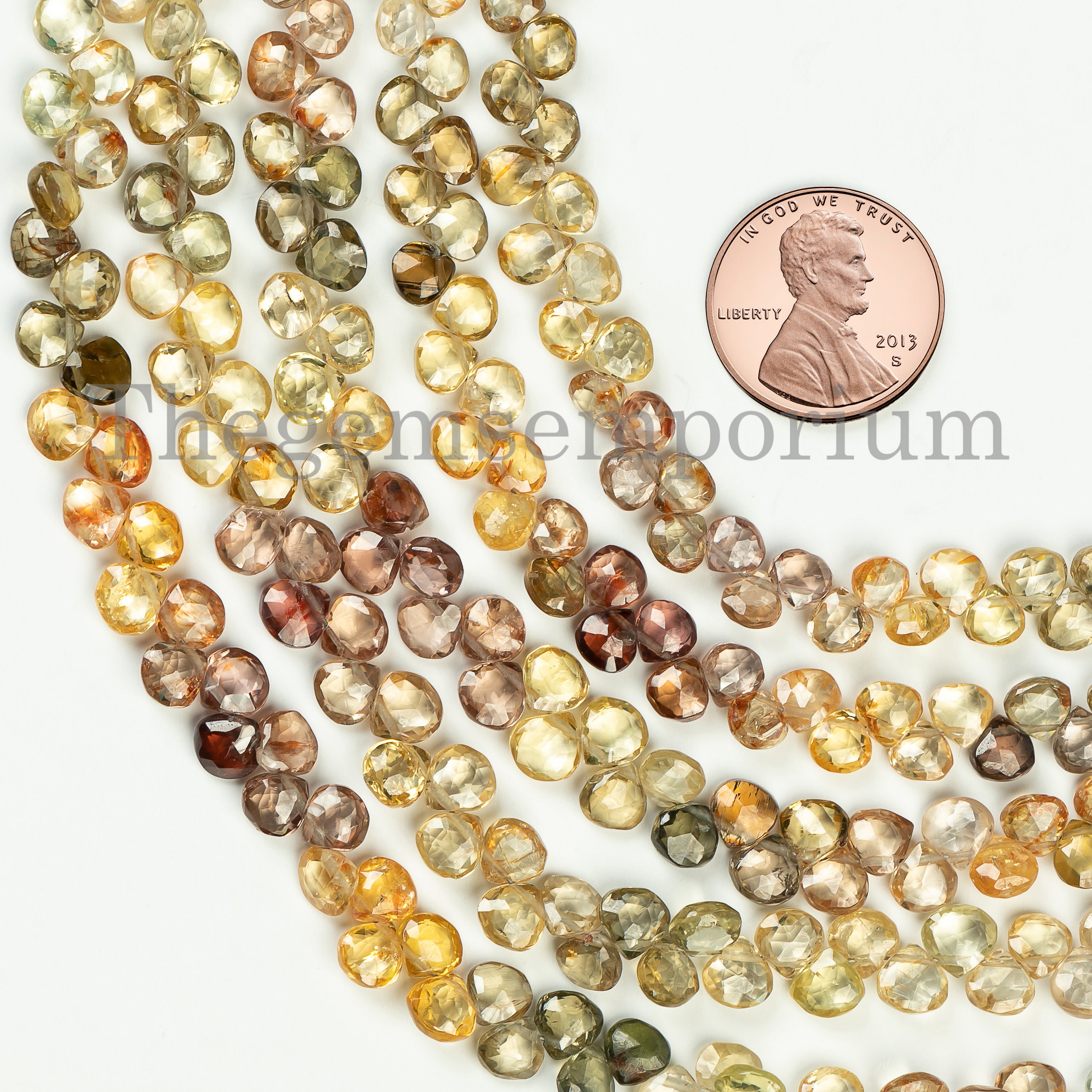 Top Quality Brown Zircon Faceted Heart Briolettes, Brown Zircon Beads, Brown Zircon Faceted Beads, Brown Zircon Heart Beads Briolettes