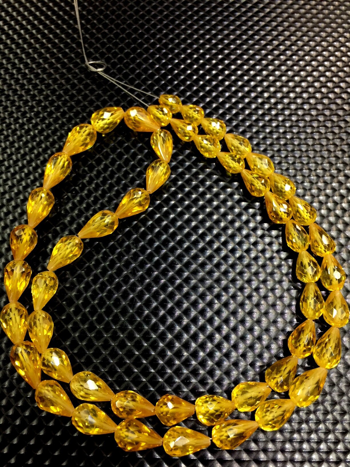 Yellow Zircon Faceted Teardrop Beads Zircon Teardrop Briolettes Yellow Gemstone Top Quality 5-6.mm 18" Strand Thanksgiving Sale