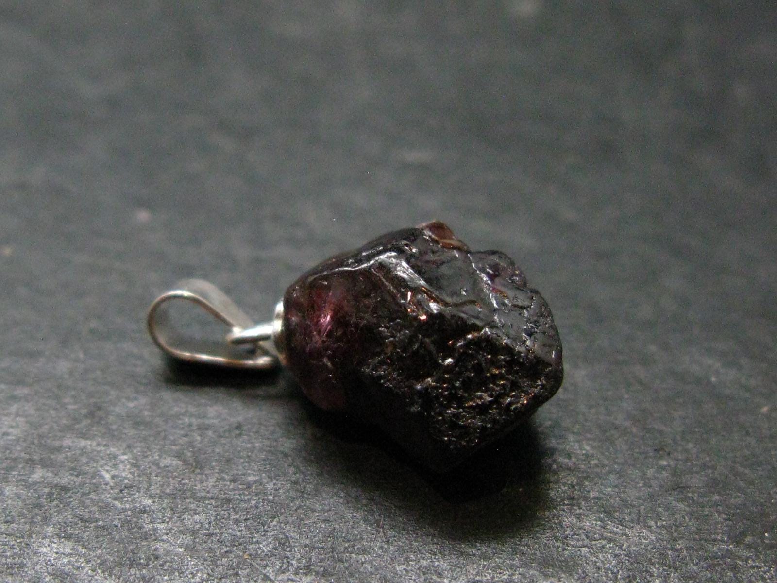 Rare Zircon Crystal Silver Pendant From Tanzania - 0.7" - 2.04 Grams Rare Zircon Crystal Silver Pendant From Tanzania - 0.7" - 2.04 Grams
