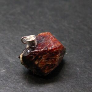 Rare Zircon Crystal Silver Pendant From Pakistan - 0.8" - 6.12 Grams