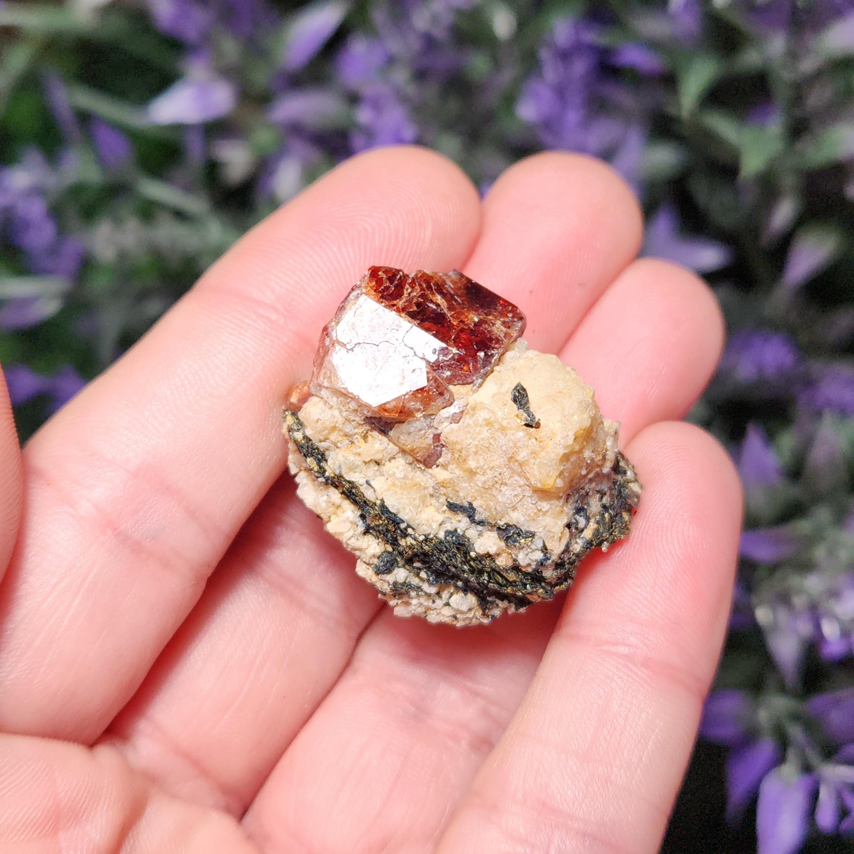 Red Zircon Crystal Specimen: Himalayan Gemstone