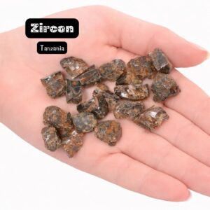 Three Natural Zircon Crystals - Rough Zircon - Tanzania - Raw Zircon - 3pc