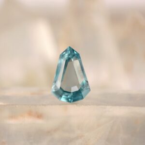 Blue Zircon Pear Shield Cut-Natural Blue Zircon 2.00 Cts.-Cambolite Fancy Portrait Pear cut-Natural Blue Zircon Ring-December Birthstone