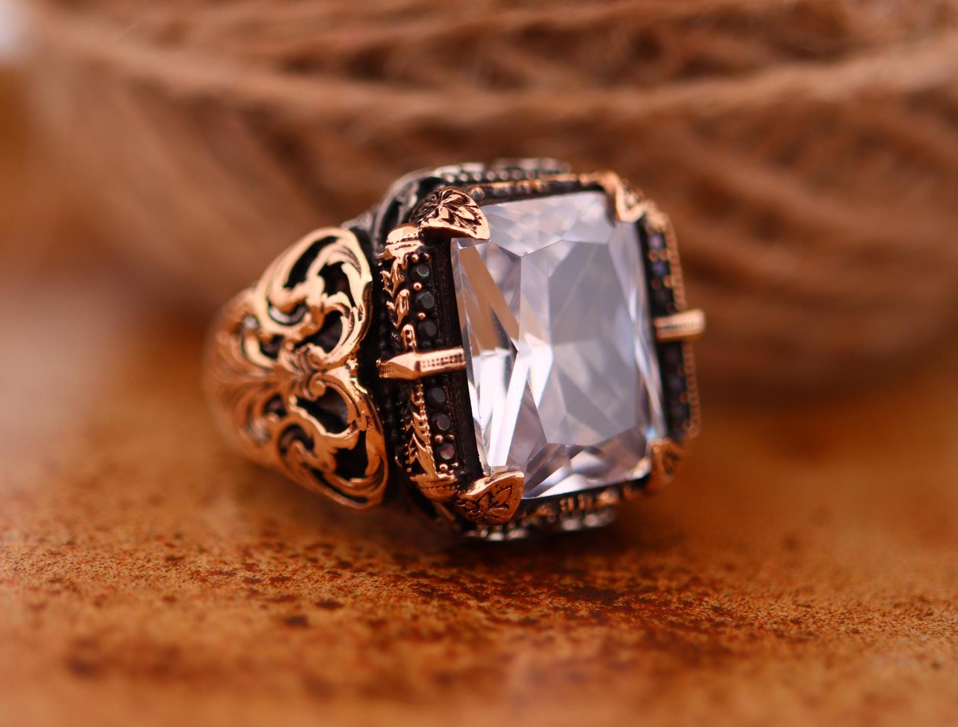 Zircon Mens Handmade Ring , Vintage Style Mens Ring, Gift For Him , Silver Mens Ring, Ottoman Style Mens Ring, Fathers Day Gift Zircon Mens Handmade Ring , Vintage Style Mens Ring, Gift For Him , Silver Mens Ring, Ottoman Style Mens Ring, Fathers Day Gift