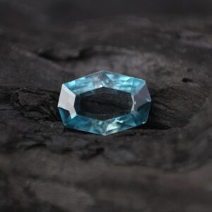 Natural Blue Zircon Shield Cut 2.99 cts-Blue Zircon Portrait cut-Cambolite Fancy cut-Vibrant Natural Blue Zircon Ring size -Dec Birthstone